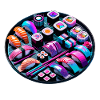 Vaporwave Sushi Japan Retro