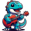 Conception de guitariste Dino mignon