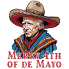 Funny confused president Mexican holiday