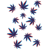 Hanfblätter Cannabisblätter 3D