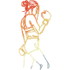 Female Boxer Retro