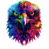 Eagle Pop Art Bright Colors Golden Eagle White-tailed Eagle