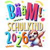 Bääm Schulkind 2026 Dabbing Faultier