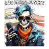 SKELETON MAN BUSINESS JUNKIE