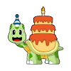 Turtle Birthday Cake
