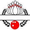 Couronne de laurier bowling Bowling rouge