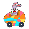 Bunny Easter Car