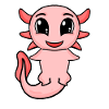 Axolotl Motif Kids Cute
