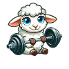 Sheep Lamb Dumbbell Fitness