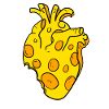 Heart of cheese