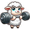 Sheep Lamb Weightlifting Workout