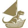 Cool Summer Sailboat T-Rex Silhouette