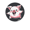 Funny Happy Ham Bacon Pig