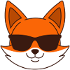 Fuchs mit Sonnenbrille