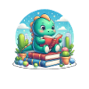 Reading dinosaur