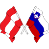 Flag of Austria and flag Slovenia