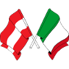 Flag Austria, flag Italy