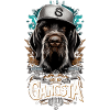 German Wirehaired Gangsta Dog Gift