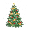 Sapin de Noël adulte hot-dog