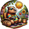 Capybara Hippie Peace