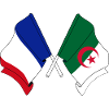 Flag of France, flag of Algeria