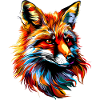 Fox Pop Art Farverige Fox Lover Red Fox Fox Foxes