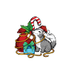 Happy Howl-idays - Christmas Wolf