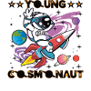 Junger Kosmonaut