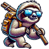 Wanderlust Sloth Nature and Mountains