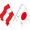 Austria flag, Japan flag