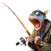 Verrückter Angler