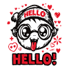 The funny weird hello-hello boy