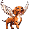 Dachshund Angel Wings Sweet