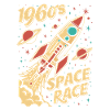 1960s Space Race Rocket
