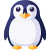 Penguins black and white