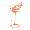 Dirty Martini cocktail summer