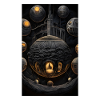 Dark spherical world fantasy