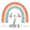 Alex! Rainbow, customizable