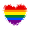 Regenbogen Herz dynamisch