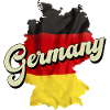 Germany Country Umgrisse Geography Map