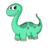 Motif Dino Dinosaure Vert