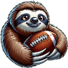Cool Sloth Quarterback American Football