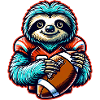 Cool Sloth Quarterback American Football