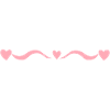 Pink Line Hearts Wave