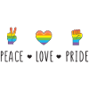 LGBT Pride Month - Peace. Love. Pride
