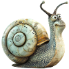 Funny Vineyard Snail