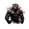 Leopard Muscles Bodybuilding Beast