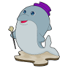 Dolphin Pensioner Walking Stick