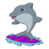 Dolphin Surfer Surfboard