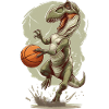 Basket-ball Dinosaure Dino Trex